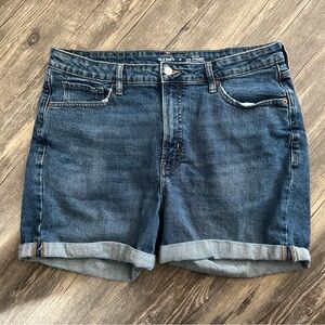 Old Navy Women's Blue Denim Shorts OG Straight Size 16 EUC